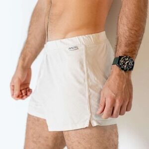 NADS Ball-Natural 100% Organic Cotton Boxers Natural White XL NIP